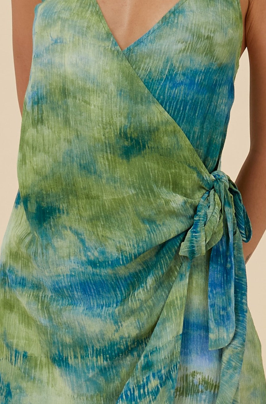 UUNIQ Meet Your Summer Tie Dye Wrap dress